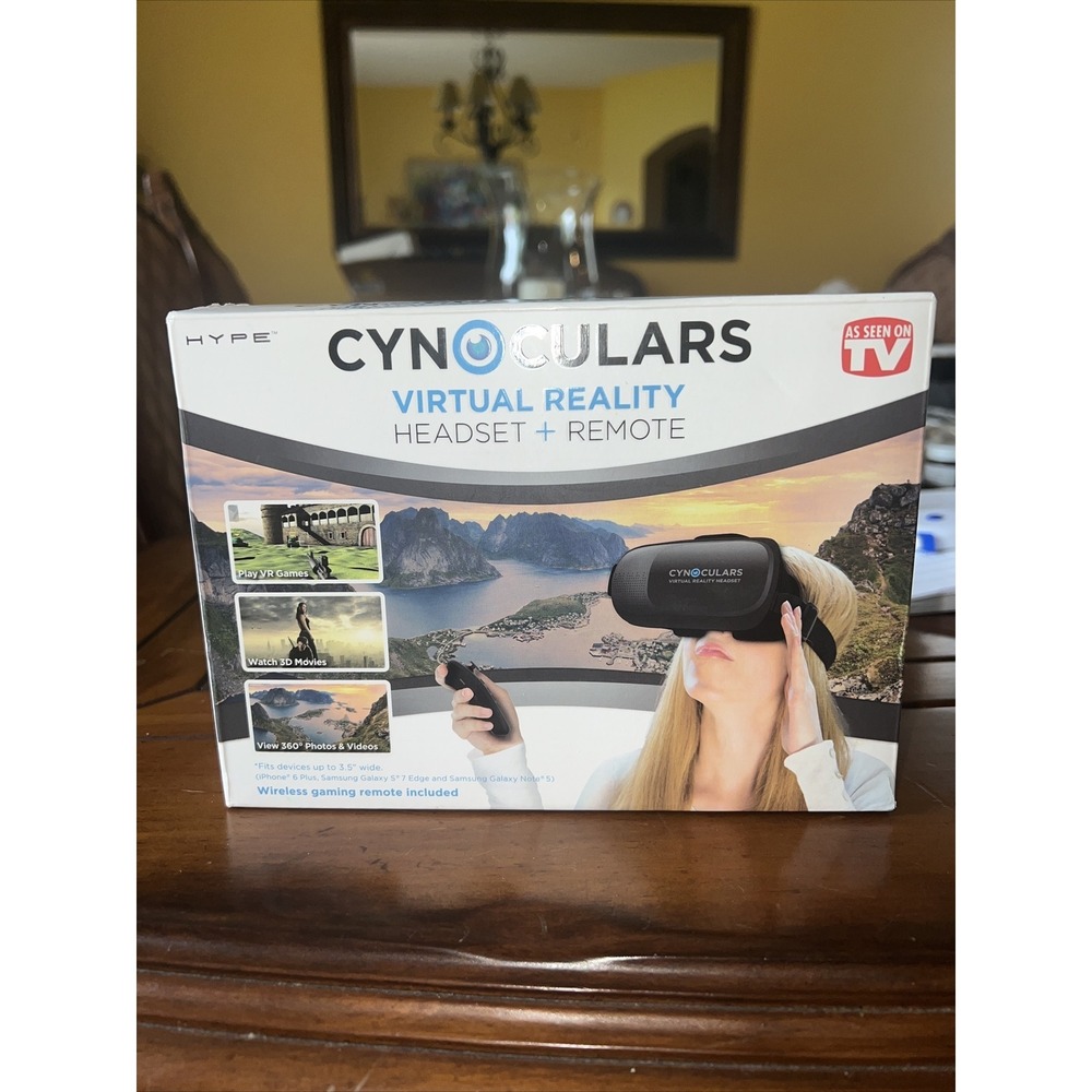 CYNOCULARS Virtual Reality Headset & Remote - As Seen On TV